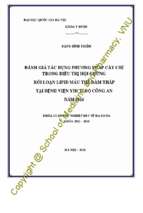 đánh giá tác dụng phương pháp cấy chỉ trong điều trị hội chứng rối loạn lipid máu thể đàm thấp tại bệnh viện yhct  bộ công an năm 2016​.