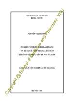 Nghiên cứu đặc điểm lâm sàng và kết quả điều trị dọa đẻ non tại bệnh viện phụ sản hà nội năm 2017​.