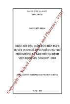 Nhận xét đặc điểm đột biến egfr huyết tương ở bệnh nhân ung thư phổi không tế bào nhỏ tại bệnh viện bạch mai năm 2017   2018​.