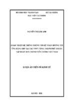 Hoàn thiện hệ thống thông tin kế toán hướng tới ứng dụng erp tại các vnpt tỉnh, thành phố thuộc tập đoàn bưu chính viễn thông việt nam