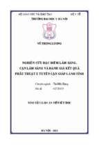 Nghiên cứu đặc điểm lâm sàng, cận lâm sàng và đánh giá kết quả phẫu thuật u tuyến cận giáp lành tính tt