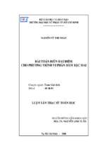 Bài toán biên hai điểm cho phương trình vi phân hàm bậc hai