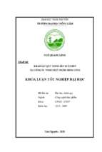 Khảo sát quy trình sản xuất bún tại công ty tnhh thực phẩm sông công.