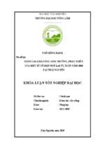 đánh giá khả năng sinh trưởng, phát triển của một số tổ hợp ngô lai vụ xuân năm 2018 tại thái nguyên​.