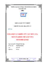 Tổng hợp và nghiên cứu cấu trúc của một số amide chứa dị vòng benzimidazole.