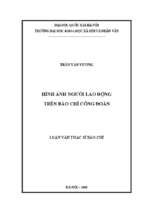 Hình ảnh người lao động trên báo chí công đoàn​