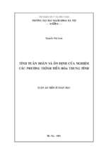 Tính tuần hoàn và ổn định của nghiệm các phương trình tiến hóa trung tính