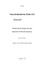 Noise reduction for flash adc 