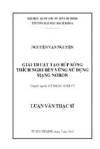 Giải thuật tạo búp sóng thích nghi bền vững sử dụng mạng nơron 