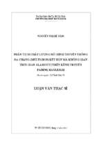 Phân tích chất lượng mô hình truyền thông đa chặng (multi hop) kết hợp mã không gian thời gian alamouti trên kênh truyền fading rayleigh 