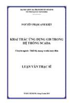 Khai thác ứng dụng gis trong hệ thống scada 