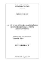 Các yếu tố ảnh hưởng đến xu hướng sử dụng dịch vụ hội nghị thoại đa phương (audio conference) 