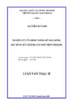 Nghiên cứu ổn định thành hố đào móng sâu được xử lý bằng cọc đất trộn ximăng 