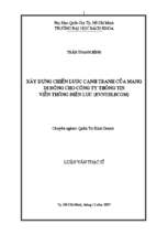 Xây dựng chiến lược cạnh tranh của mạng di động cho công ty thông tin viễn thông điện lực (evntelecom) 