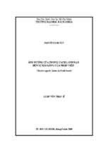 ảnh hưởng của phong cách lãnh đạo đến sự hài lòng của nhân viên 