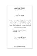 Nghiên cứu những yếu tố ảnh hưởng đến mức độ thỏa mãn đối với công việc của nhân viên các công ty outsourcing tại tp. hồ chí minh 