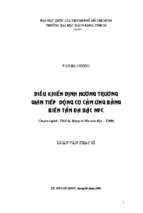 điều khiển định hướng trường gián tiếp động cơ cảm ứng bằng biến tần đa bậc npc 