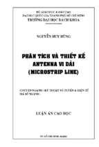 Phân tích và thiết kế antenna vi dải (microstrip antenna)