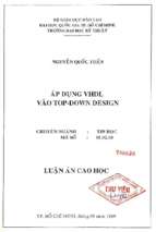 áp dụng vhdl vào top   down design