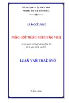 Tổng hợp tiếng nói tiếng việt 