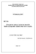 ứng dụng thuật toán di truyền thiết kế bộ điều khiển pid tối ưu h2