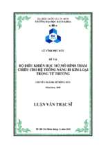 Bộ điều khiển học mờ mô hình tham chiếu cho hệ thống nâng bi kim loại trong từ trường 