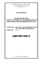 Nghiên cứu, ứng dụng phương pháp dự ứng lực ngoài để sửa chữa và nâng cấp kết cấu nhịp cầu bêtông cốt thép