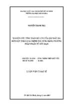 Nghiên cứu tính toán độ lún của đập đất đá hỗn hợp theo quá trình thi công bằng phương pháp phần tử hữu hạn