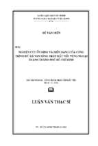 Nghiên cứu ổn định và biến dạng của nền công trình bờ kè ven sông trên đất yếu vùng ngoại thành tp. hồ chí minh