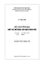 Hệ chuyên gia thiết kế mở rộng lưới điện phân phối