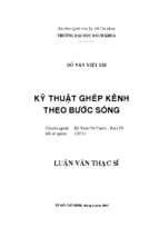 Kỹ thuật ghép kênh theo bước sóng