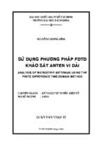 Sử dụng phương pháp fdtd khảo sát anten vi dải)