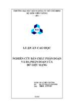 Nghiên cứu bản chất phân đoạn và đa phân đoạn của dữ liệu mạng