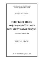 Thiết kế hệ thống nhận dạng hướng nhìn điều khiển robot di động 