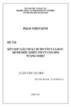 Kết hợp giải thuật di truyền và logic mờ để điều khiển tối ưu cho đối tượng nhiệt