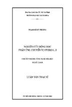 Nghiên cứu động học phản ứng chuyển vị hydro 1,3 