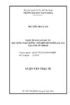 Phân tích dự án đầu tư xây dựng phân xưởng chế biến sản phẩm giả cua tại công ty vissan