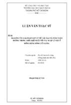 Nghiên cứu giải pháp hợp lý về cấu tạo và tính toán đường trong điều kiện đất yếu và ngập lũ sâu ở đồng bằng sông cửu long