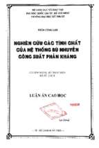 Nghiên cứu các tính chất của hệ thống bù nhuyễn công suất phản kháng