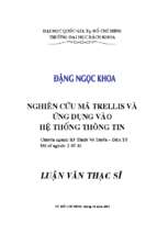 Nghiên cứu mã trellis và ứng dụng vào hệ thống thông tin