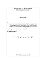 Nghiên cứu ảnh hưởng mức độ cố kết đến tính thấm nước và quan hệ giữa hệ số thấm ngang kh với thấm đứng kv của một số loại đất dính ở nền đồng bằng sông cửu long