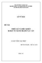 Thiết kế và điều khiển robot tự hành tránh vật cản