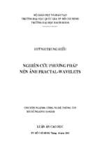 Nghiên cứu phương pháp nén ảnh fractal   wavelets