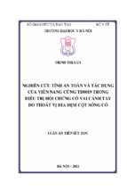 Nghiên cứu tính an toàn và tác dụng của viên nang cứng td0019 trong điều trị hội chứng cổ vai cánh tay do thoát vị đĩa đệm cột sống cổ