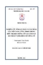 Nghiên cứu tính an toàn và tác dụng của viên nang cứng td0019 trong điều trị hội chứng cổ vai cánh tay do thoát vị đĩa đệm cột sống cổ tt