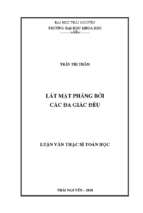 Lát mặt phẳng bởi các đa giác đều