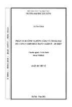 Phân tích tĩnh và động tấm, vỏ thoải hai độ cong composite nano carbon   áp điện