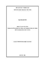 Quản lý dịch vụ công trong trường mầm non công lập thành phố hà nội theo tiếp cận bảo đảm chất lượng