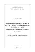 Bồi dưỡng cho sinh viên sư phạm năng lực thiết kế công cụ đánh giá năng lực trong dạy học vật lí tt