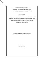 Rèn kỹ năng viết đoạn mở bài và kết bài trong dạy học làm văn nghị luận ở trung học cơ sở (1)